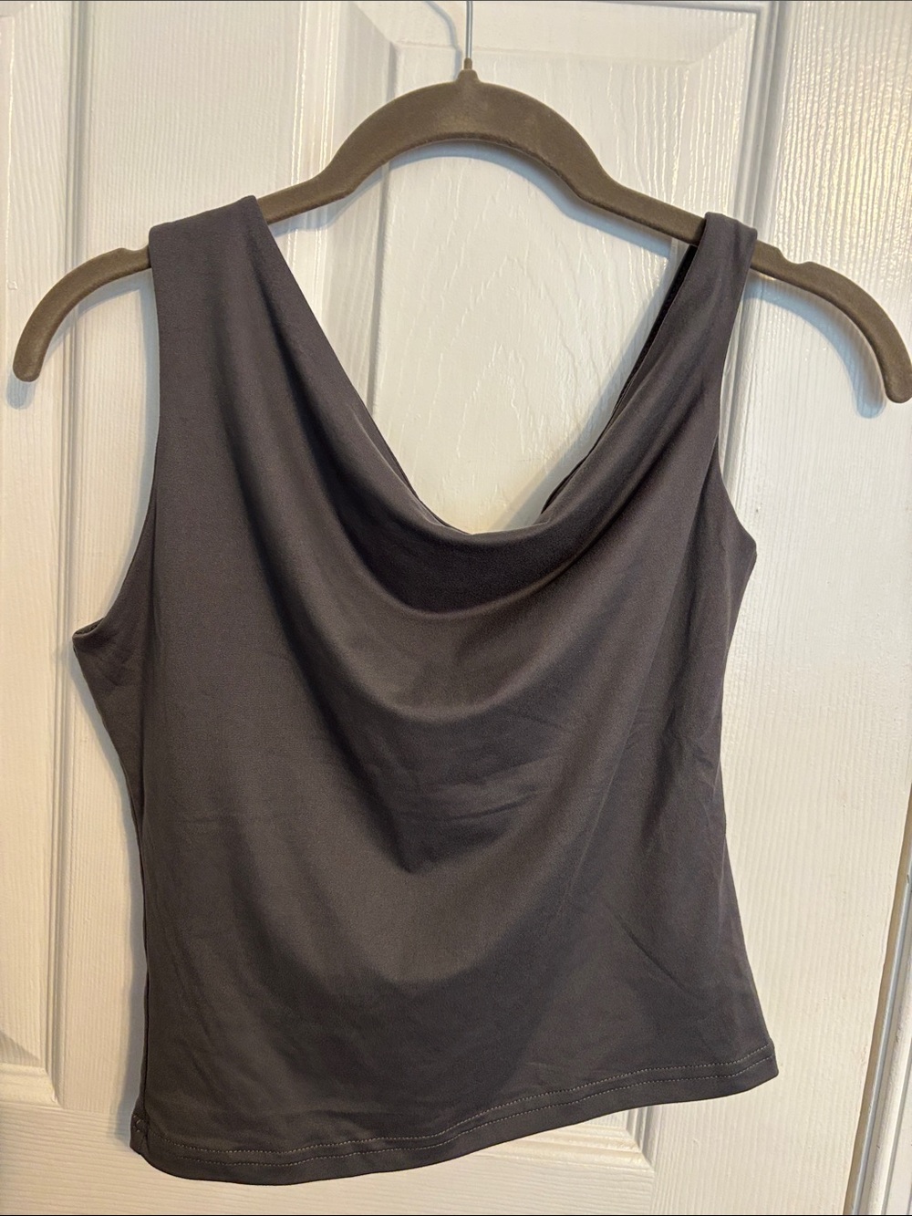 Women’s Off-Shoulder Gray Tank Top